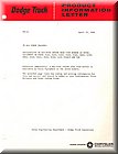 Image: Dodge Truck Prod.Info.Letter No.12pg.1